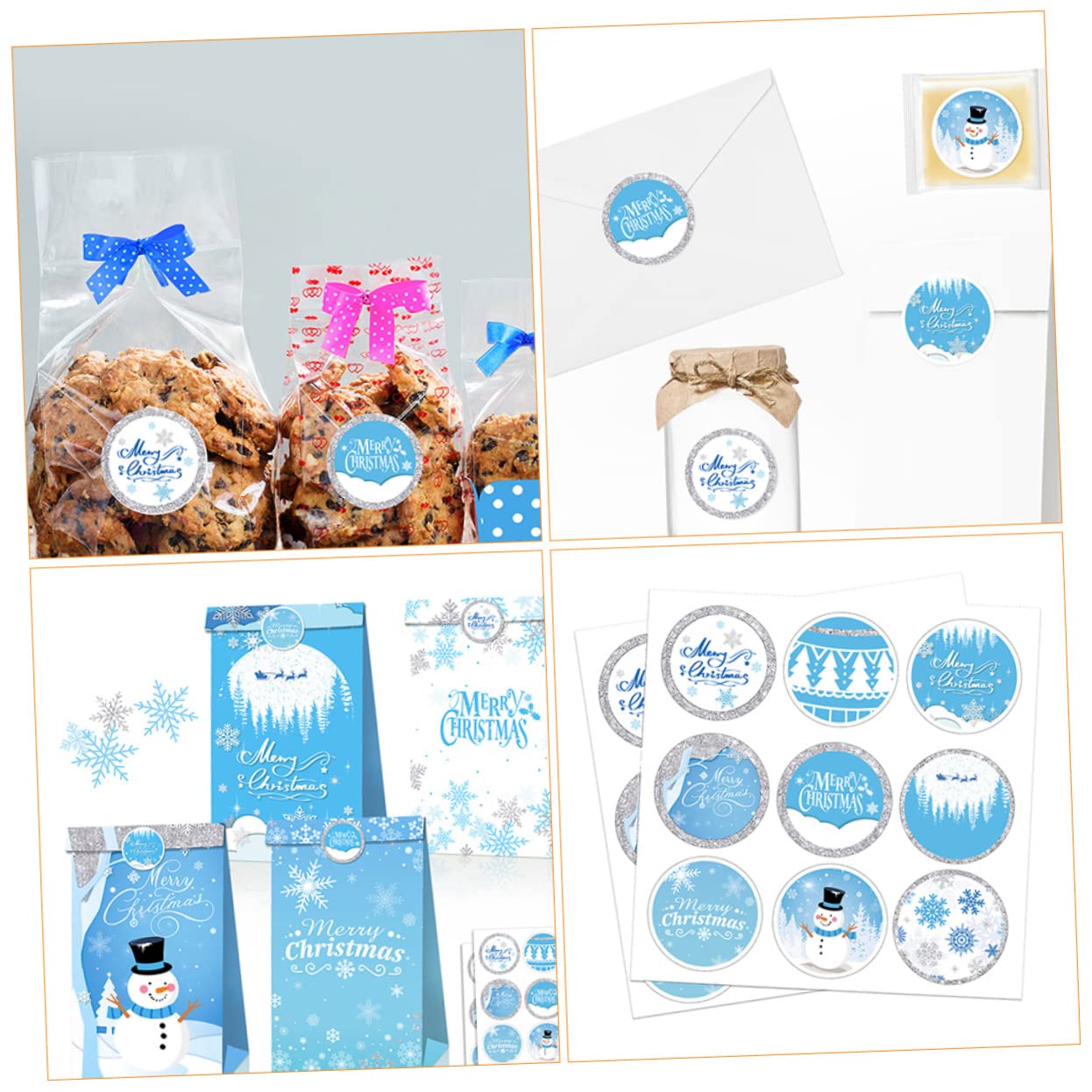 SHINEOFI 140fogli Etichette Adesive Natalizie Confezione Stickers Autoadesivi Per Buste e Facili Applicare e Rimuovere Per e