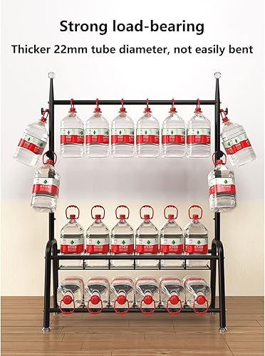 Miniatura 5 de Single Tidy Rails Sturdy Clothes Rack Heavy Duty Metal Clothes Hanging Stand Garment Display Hanger with 2 Tier Storage Shelves and 4 Hooks for