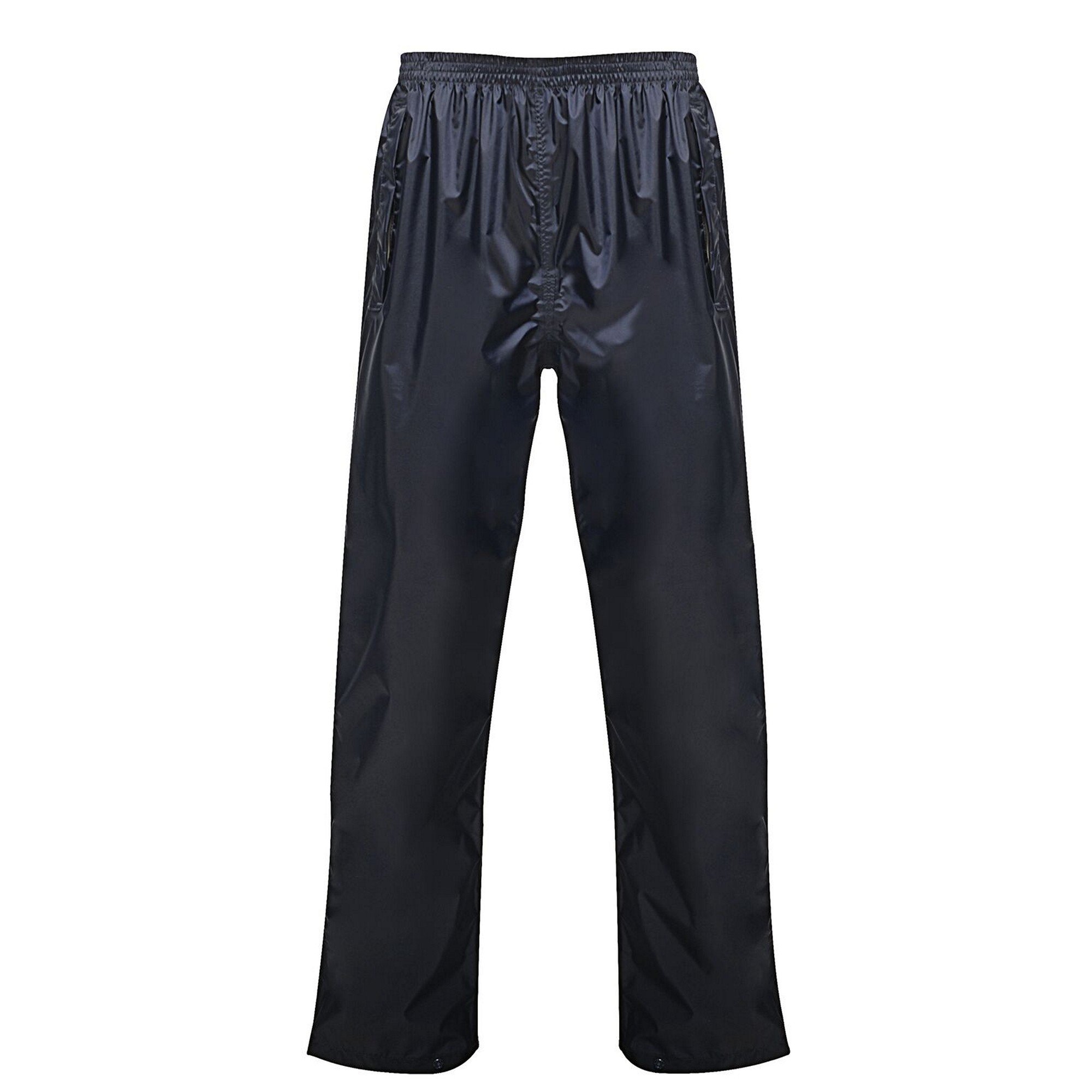 Regatta Pro Mens Packaway Waterproof Breathable Overtrousers (XL) (Navy)