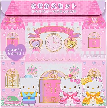 Sanrio SANRIO Dress-Up Set with Character Magnets Hello Kitty, Paper & Steel, Suitable for Ages 3 and Up 582409