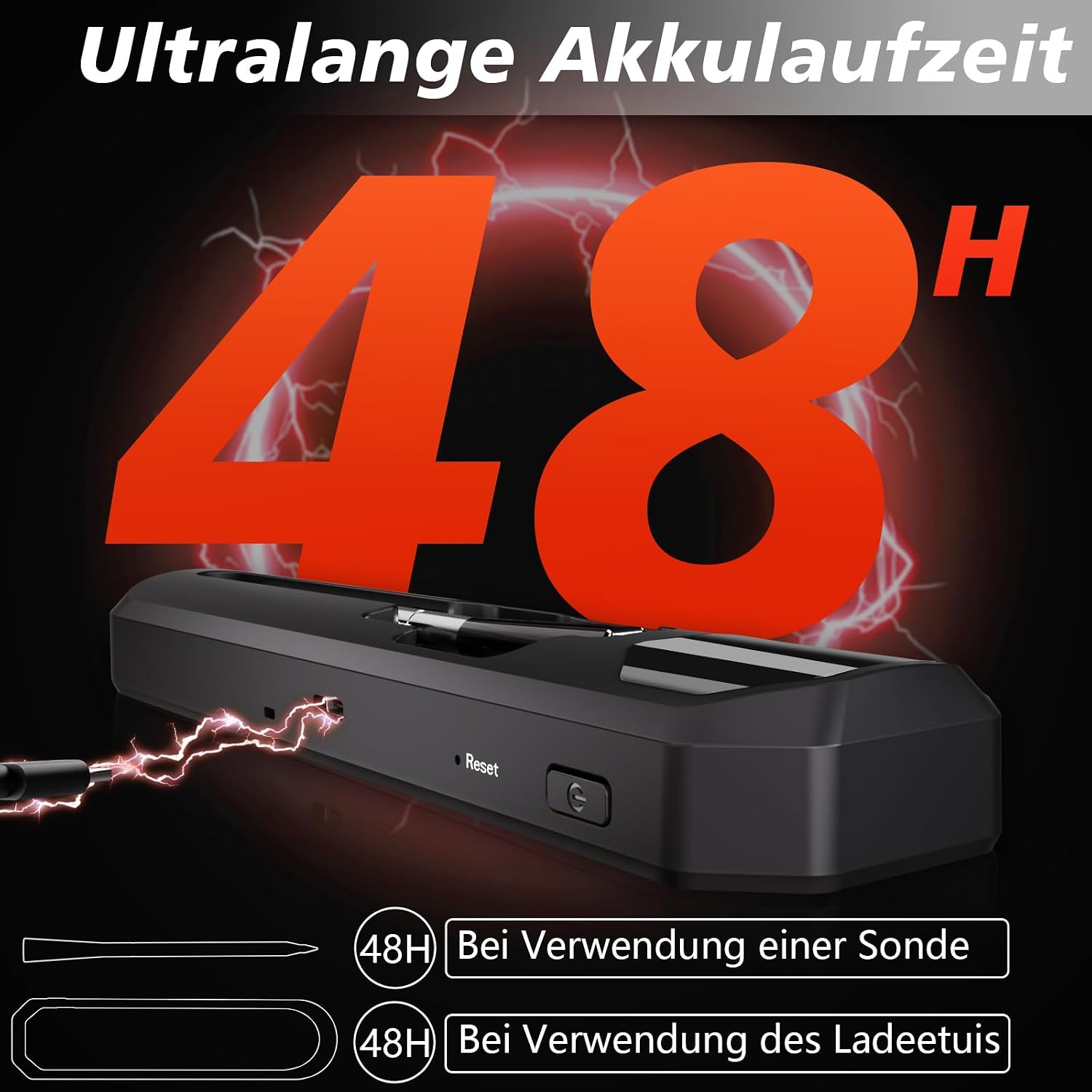 Charmofun Fleischthermometer Smarte, Bluetooth Grillthermometer mit App, IP67 Wasserdicht Bratenthermometer Kabellos, Lange Reichweite, Meat Grill Thermometer Digital für Küche... – Bild 4