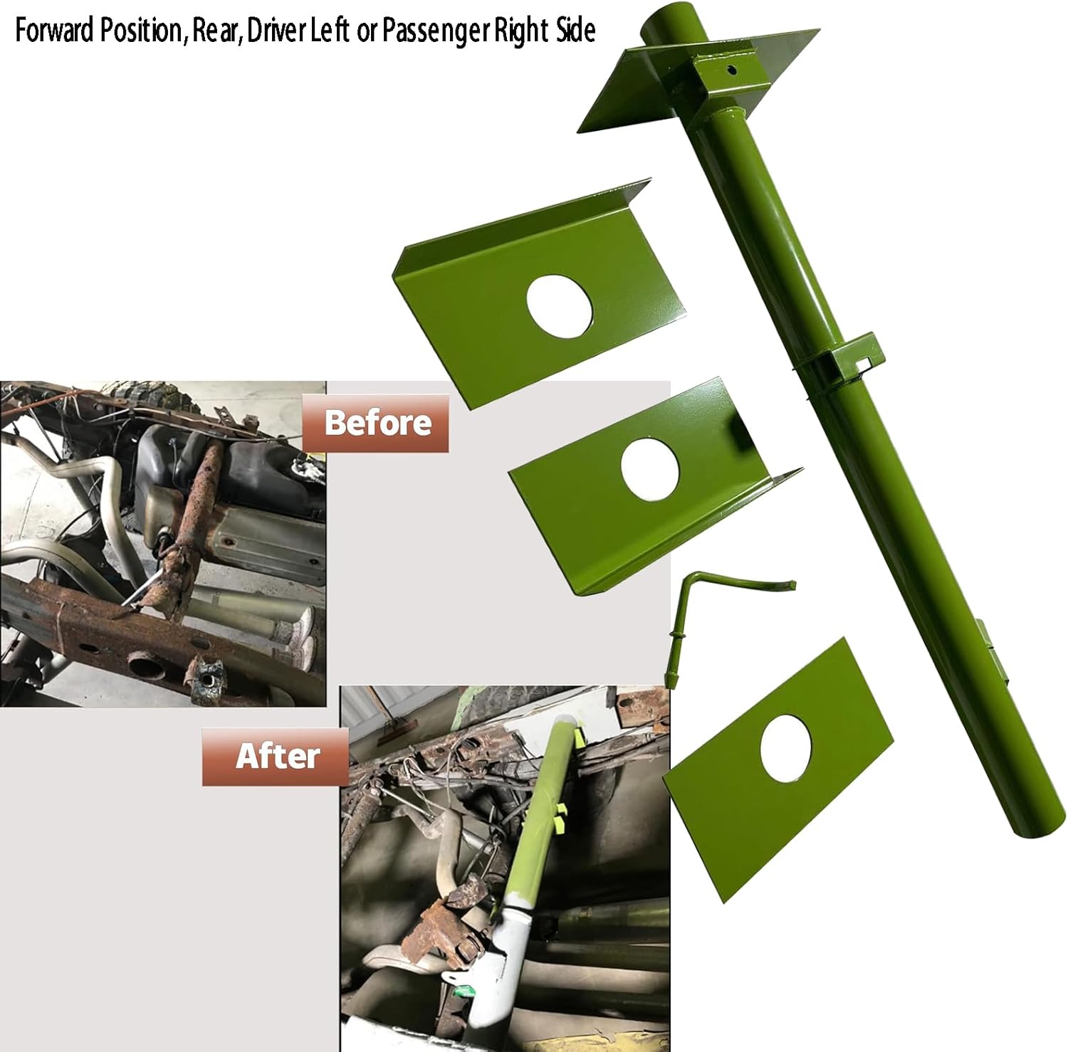 BST BSSP 523-217 Frame Repair Kit Cross Bar Rear Forward Compatible with 1999-2007 Chevrolet Silverado 1500/GMC Sierra 1500 for 1999-2004 GMC Sierra 2500