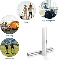 Vista 7 de Estuche de viaje para cepillo de dientes de aluminio, soporte portátil para cepillo de dientes, resistente contenedor manual para cepillo de dientes
