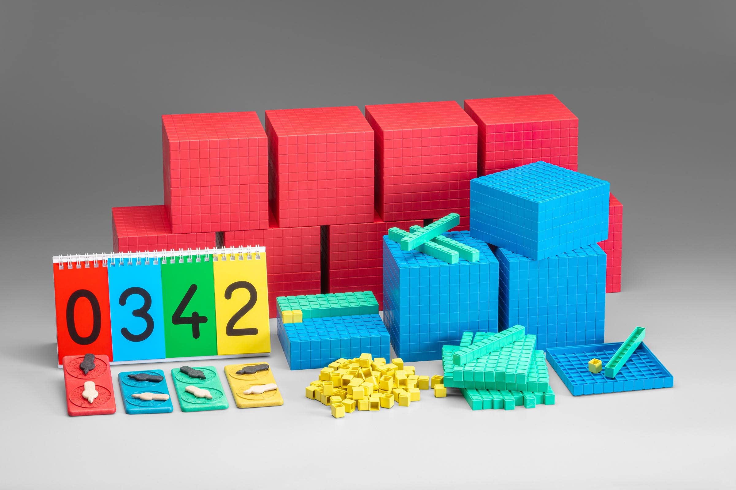 WISSNER Aktiv lernen - Set Completo di aritmetica decimale (194 Parti in RE-Plastic®, in Una Scatola