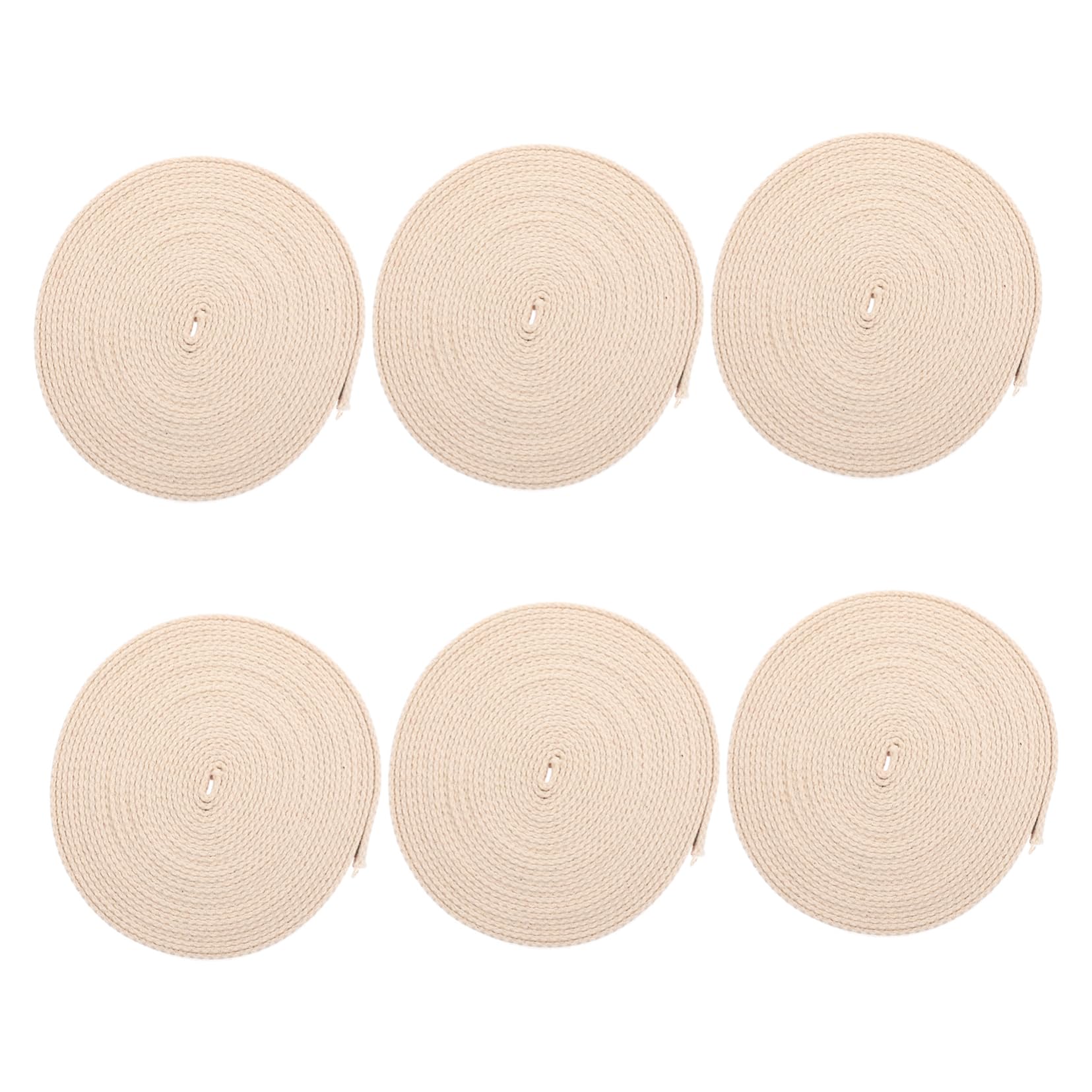 Unomor Wick Replacement 6 Pack of Cotton Wicks for Oil Lamps Household Cuttable and Safe