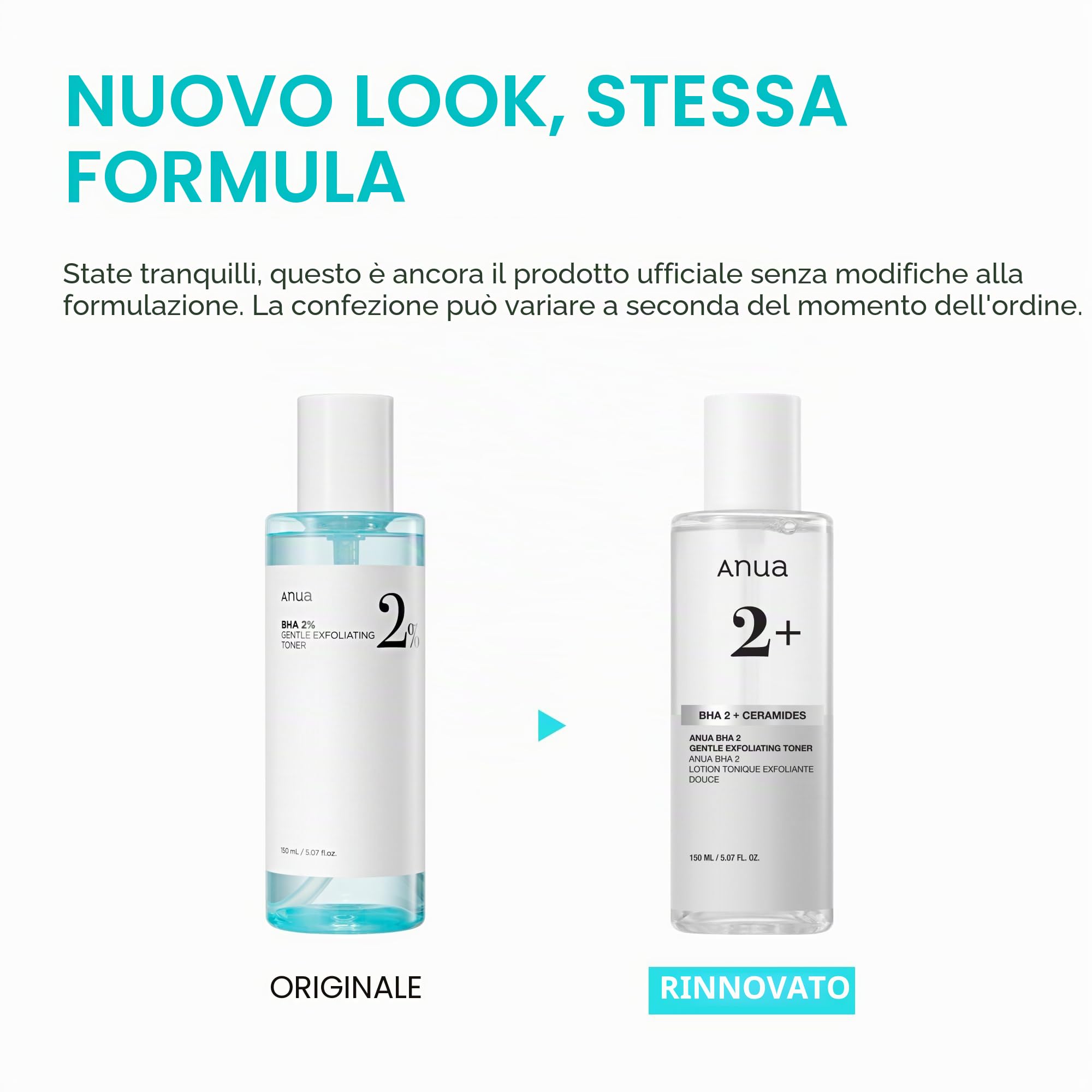 Anua BHA 2% Gentle Exfoliating Toner - Tonico viso coreano esfoliante delicato con Acido Salicilico 2%, Tea Tree, Acido Ialuronico e Ceramidi, pulizia pori e controllo sebo, per pelle impura (150 ml)