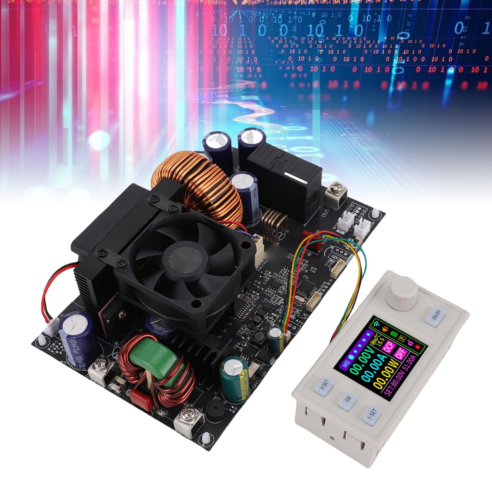 Regulowany Regulator Napięcia 0-80 V 0-50 A 4000 W z Wyświetlaczem Cyfrowym, Materiałem ABS. Precyzyjny Zasilacz Prądu Stałego do Testowania Sterowników LED i Sprzętu Laboratoryjnego