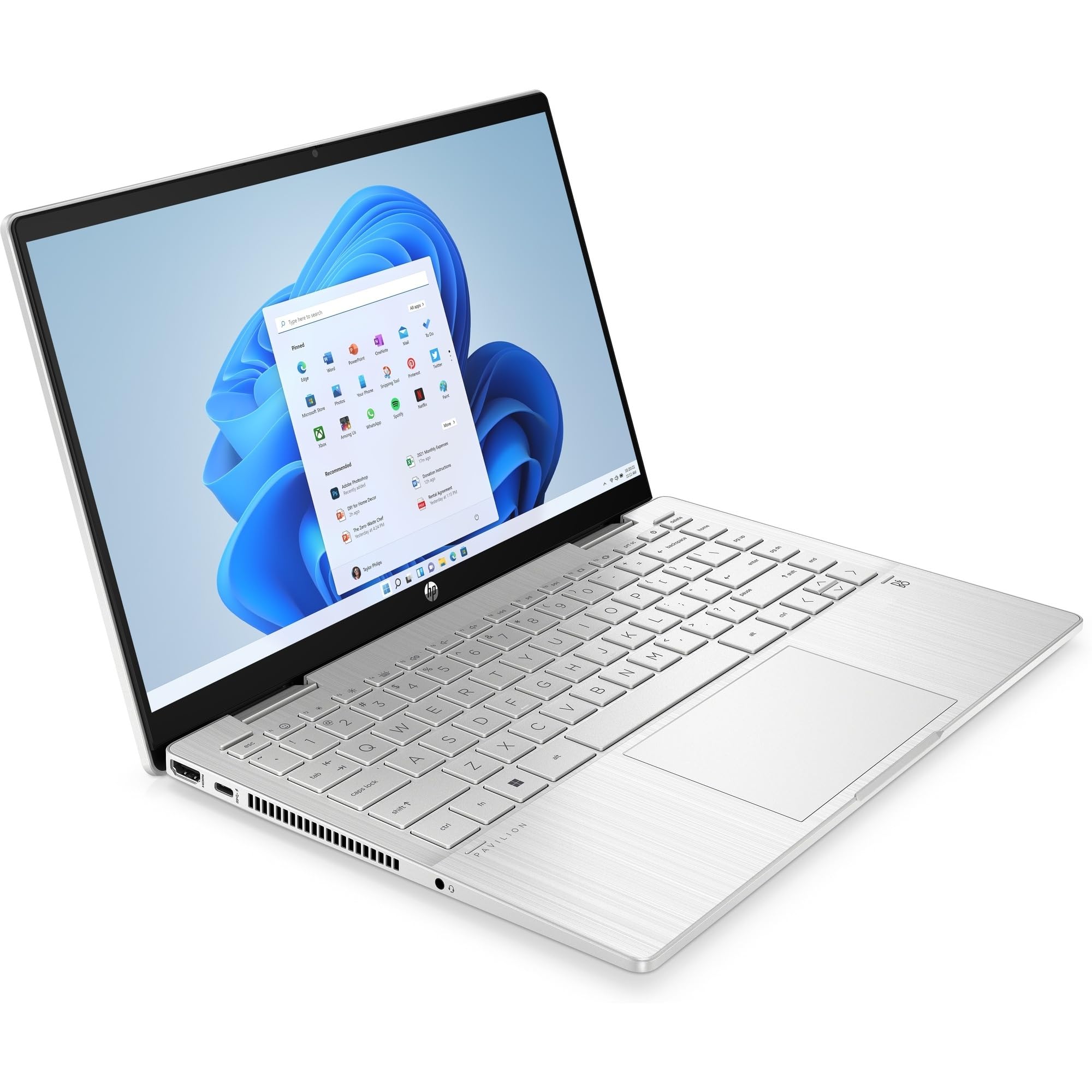 HP Pavilion x360 14-ek1002sl, Intel Core I3-1315U, RAM 8GB DDR4, SSD 256GB Pcle NVMe, Display Touch 14" IPS micro-edge FHD, Scheda Grafica UHD Intel, Audio B&O, Windows 11, Argento, Convertibile
