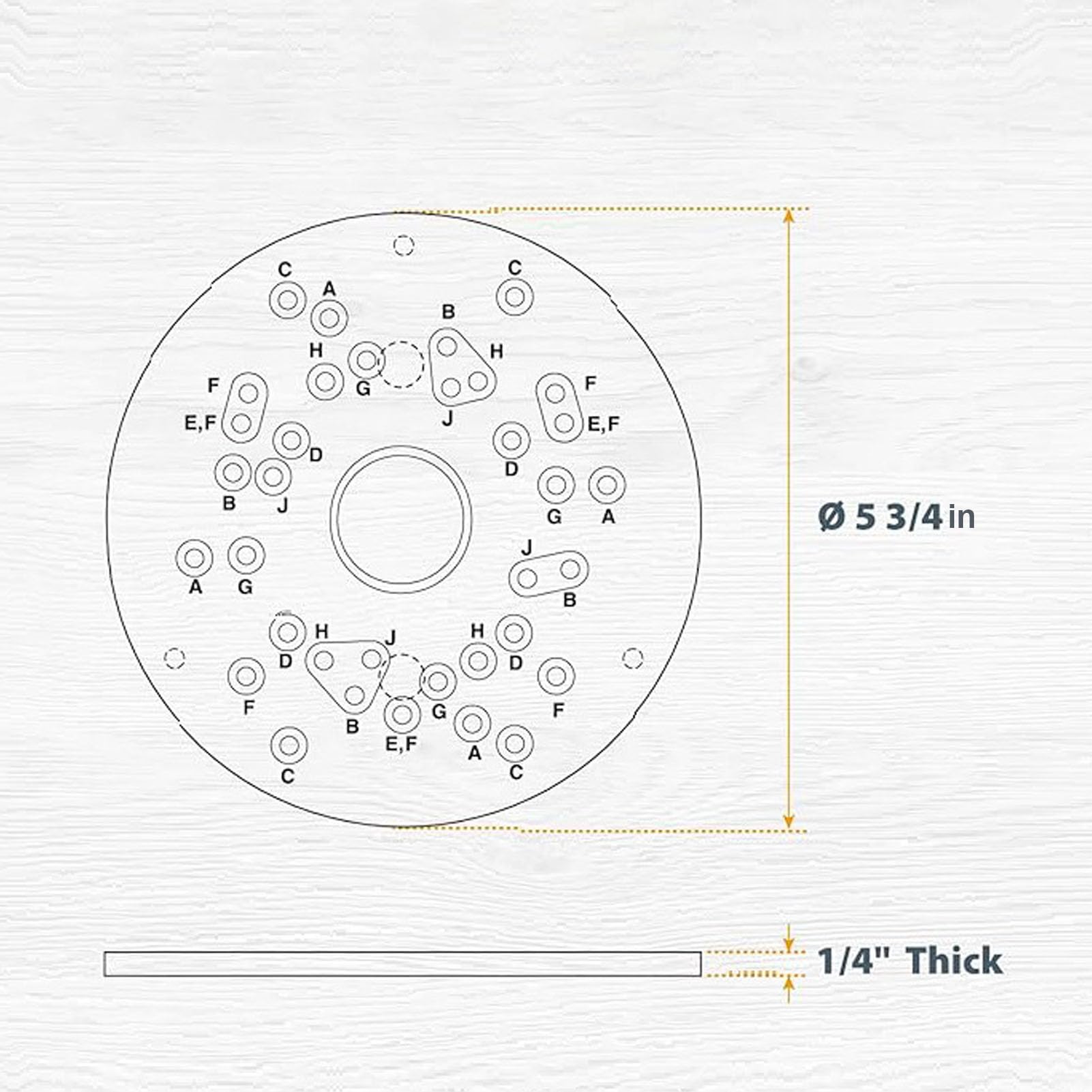 FTVOGUE Plaque de Base du Routeur Universel, Plaque de Base du Routeur Acrylique, PR10E PR20EV avec GKF125CEN, RT0701CX7, DWP611PK