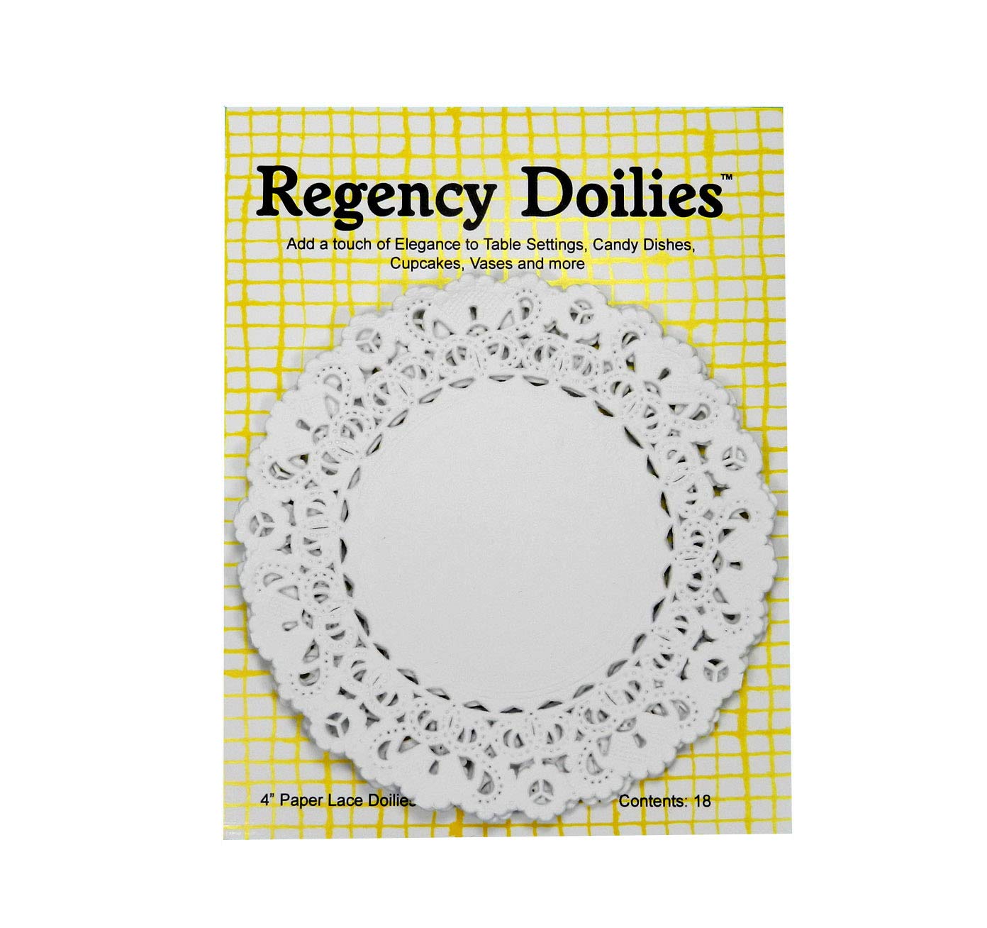 Regency Wraps RW0026 4" White For Lining Cake Plates and Decorative Display, 4" (pack of 15)