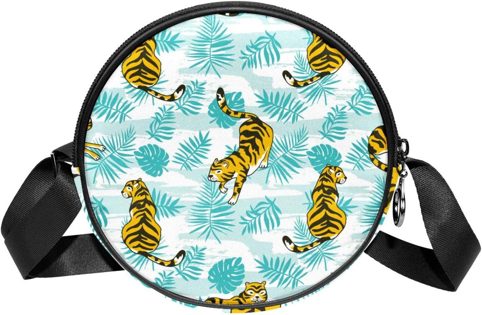tiger　leaf　King Crossbody Bag Messenger Bag Purse for Women