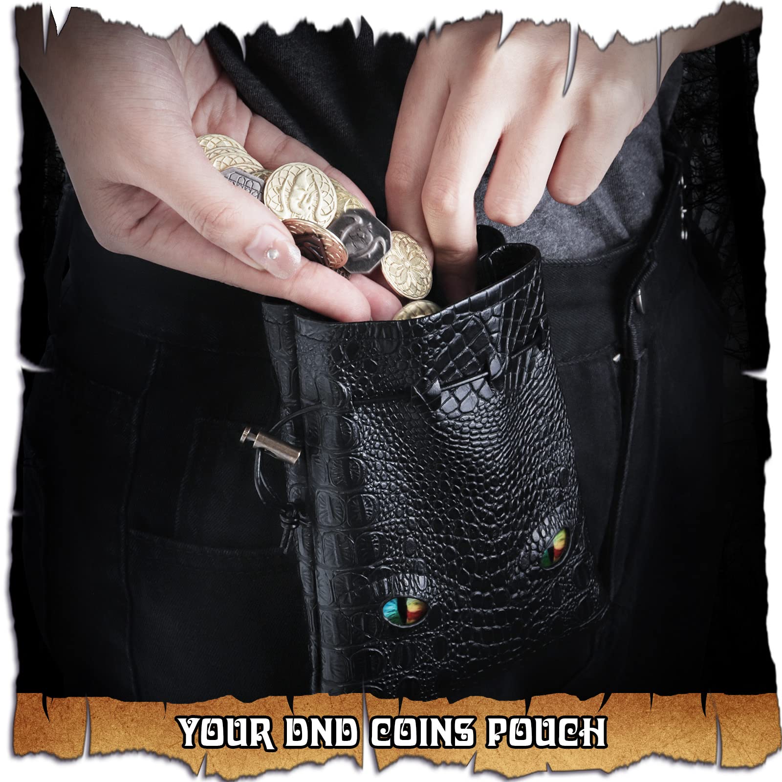 120 piezas de monedas DND de metal plateado y cobre para fichas DND, accesorios DND para jugadores de juegos de mesa DND, monedas falsas de ojos coloridos para juegos de mesa de cosplay