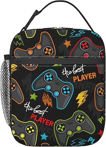 Amazon.com: FUABJPOI Video Game Controller Insulated Lunch Bag ...