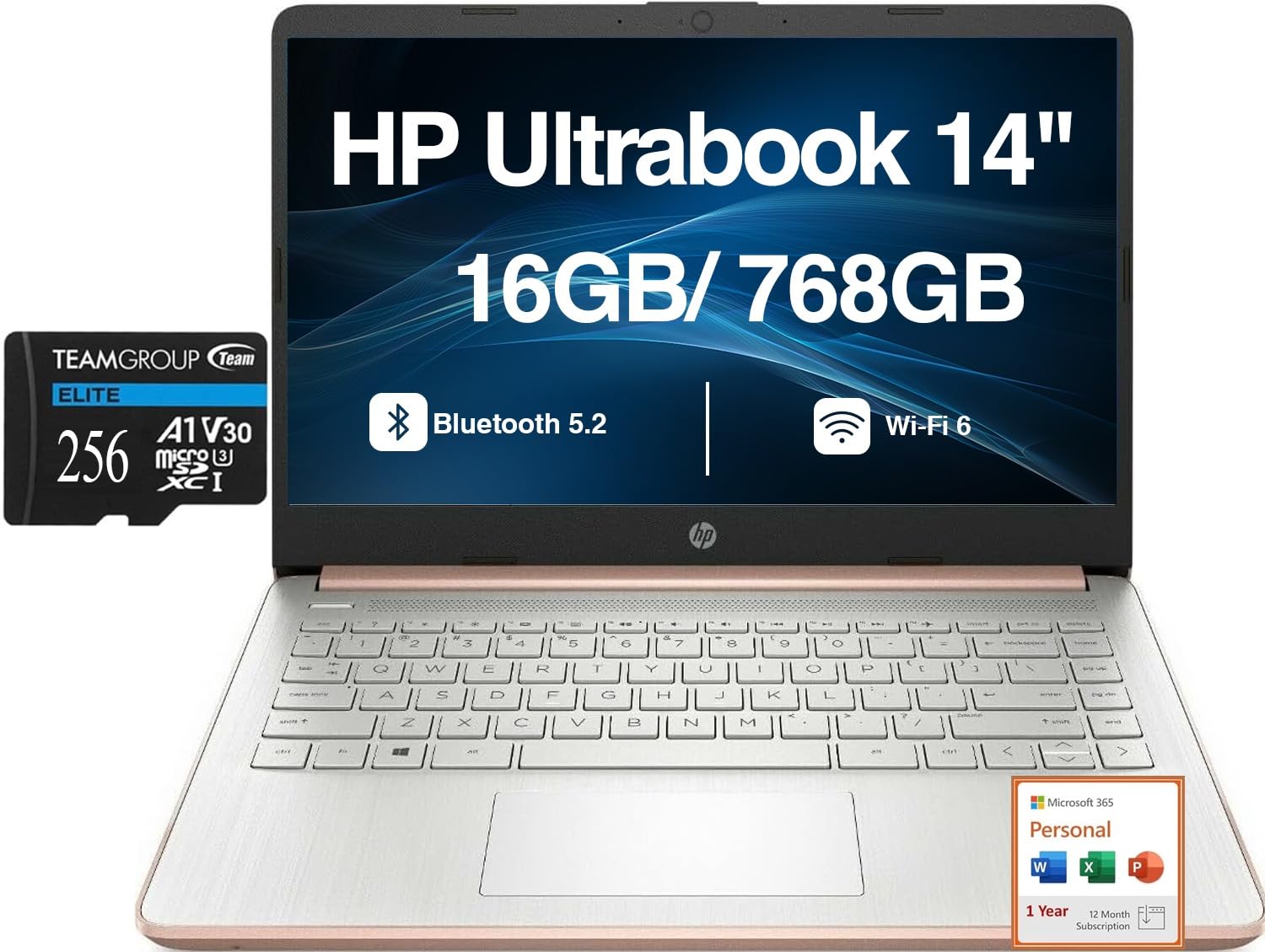 Amazon.com: HP Rose Gold Ultrabook 14