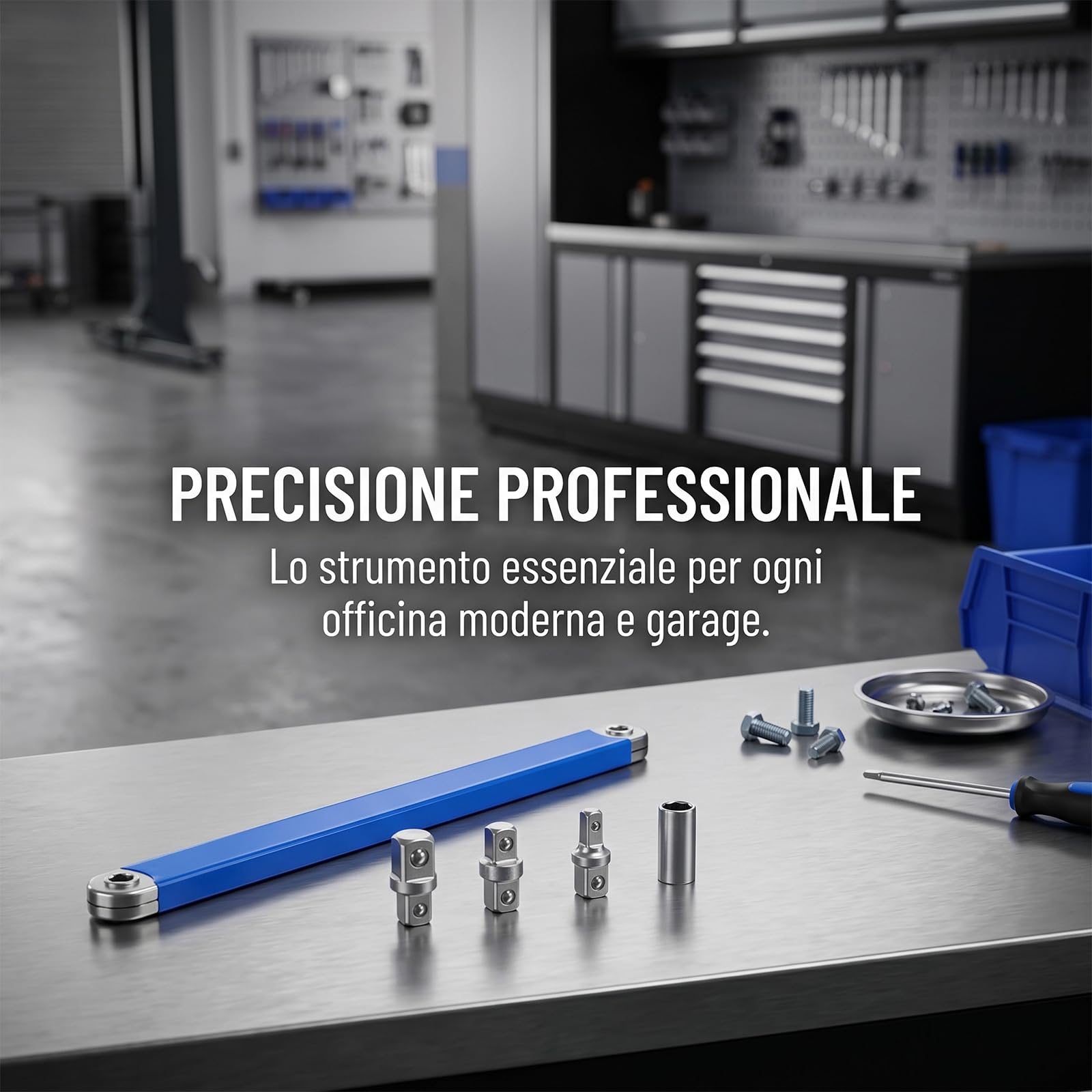 Baoblaze Set Chiave di Prolunga Offset, Prolunga Chiave a Cricchetto Utensile Manuale, Set di Chiavi di Prolunga a Portata Stretta per Aree Difficili da Raggiungere