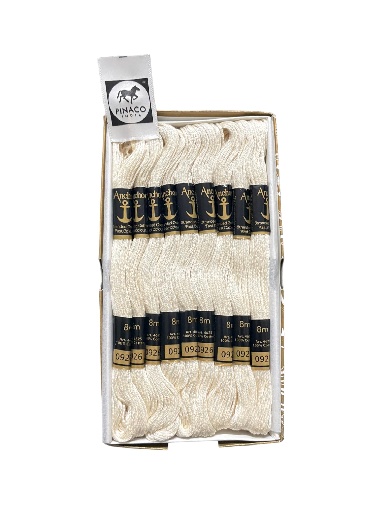 ANCHOR STRANDED COTTON SKEINS/Embroidery Threads Longstitch/Cross Stitch 8 mtrs skeins pack of 10 pcs (926)