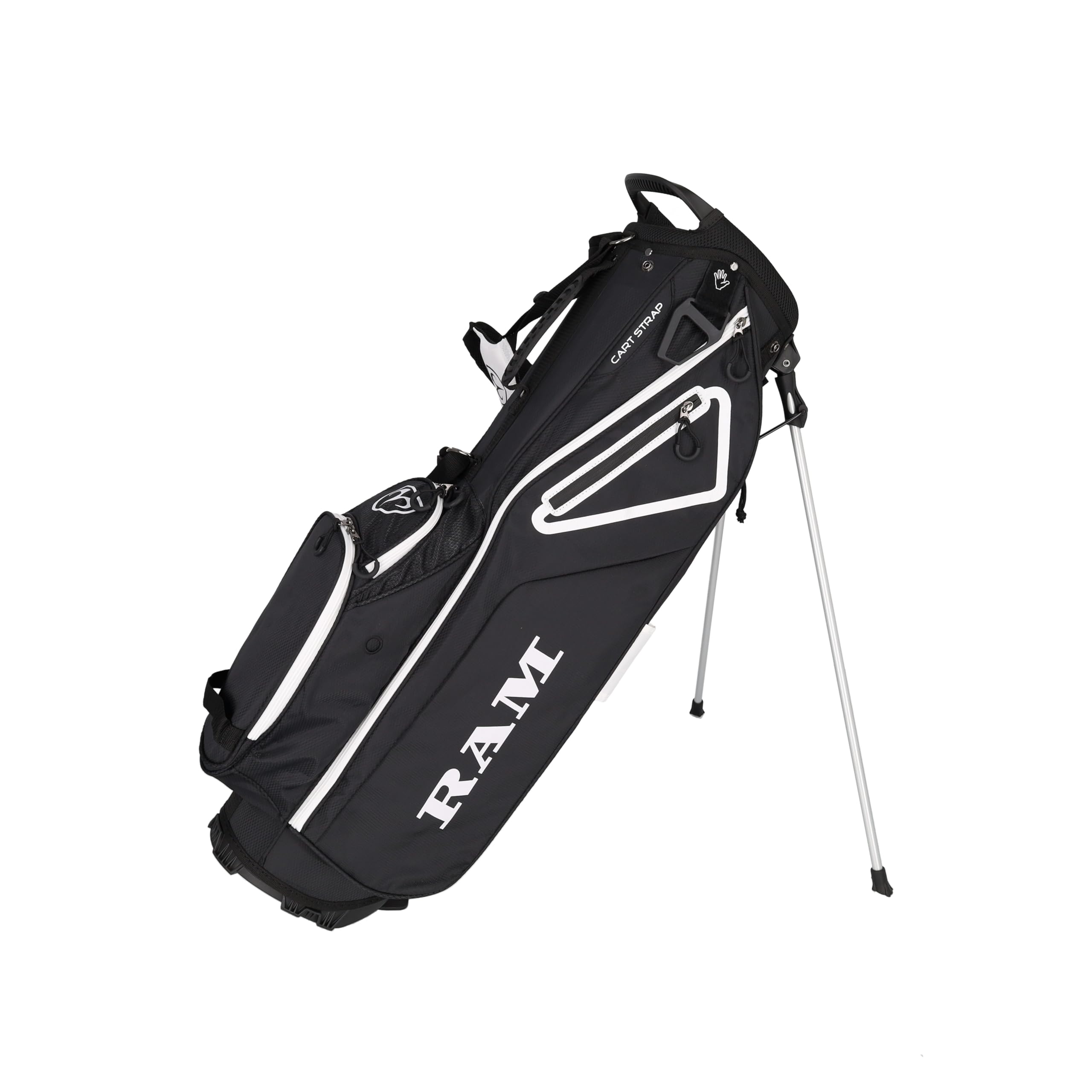 Ram Golf 7.5" Sunday Golf Carry/Stand Bag, Black