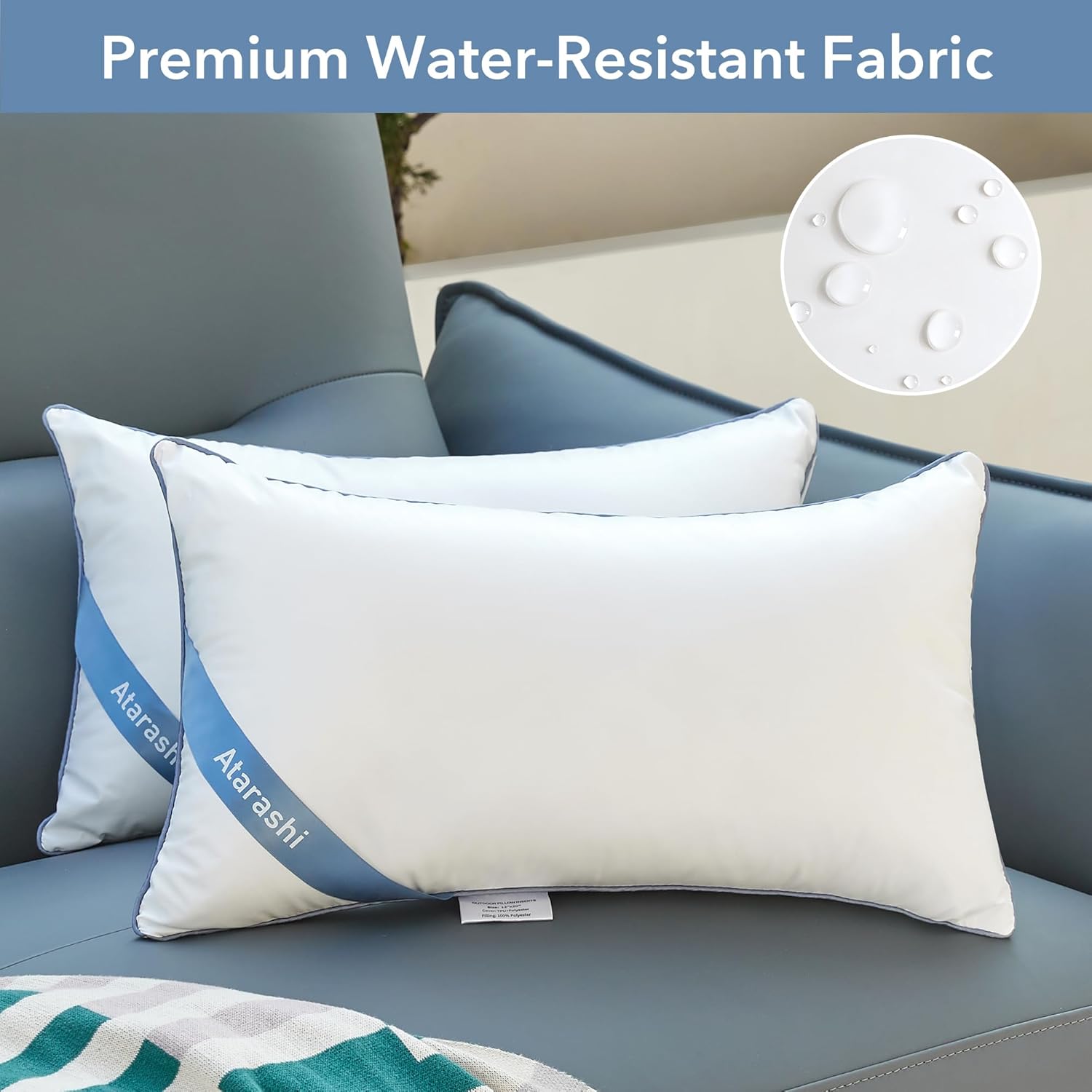 Elevate Your Outdoor Decor: Atarashi Waterproof Lumbar Pillow Inserts Review