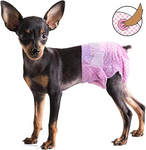 Miniatura 9 de Pet Soft Pañales para perros femeninos  Pañales desechables para perros, pañales para gatos hembras, pañales para cachorros con orificio de cola de