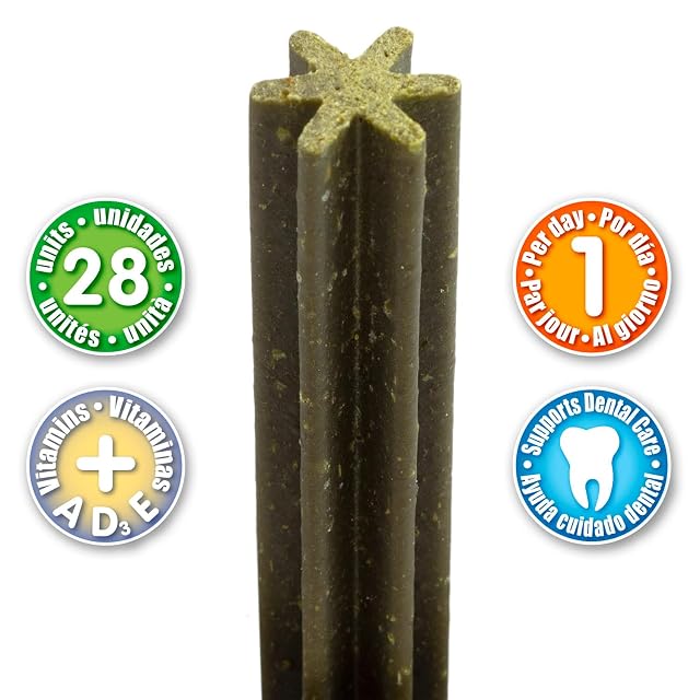 Foto 6 de 6 de Arquivet Fresh Dental Sticks - Snacks dentales Perros - Sabor Menta - Caja - Verde, 28 Unidad (Paquete de 1)