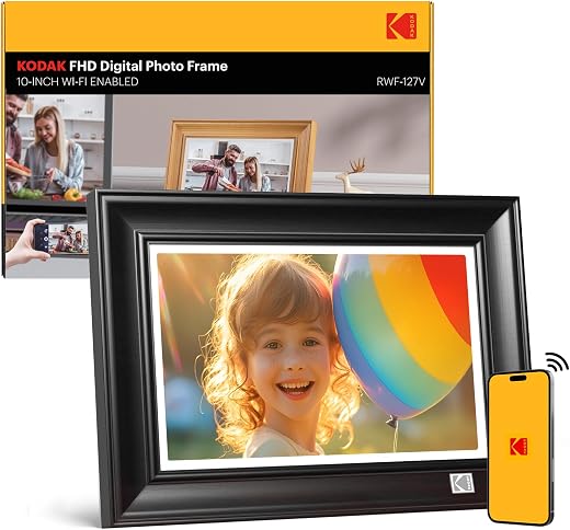 KODAK Cornice Digitale WiFi 10.1 Pollici, HD Cornice Foto Digitale Touchscreen IPS...