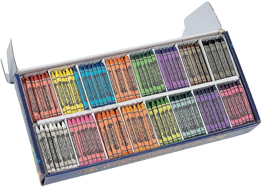 Fun Express Regular Crayon Classpack-16 Color - 800 Pieces - Educational And Learning Activities For Kids