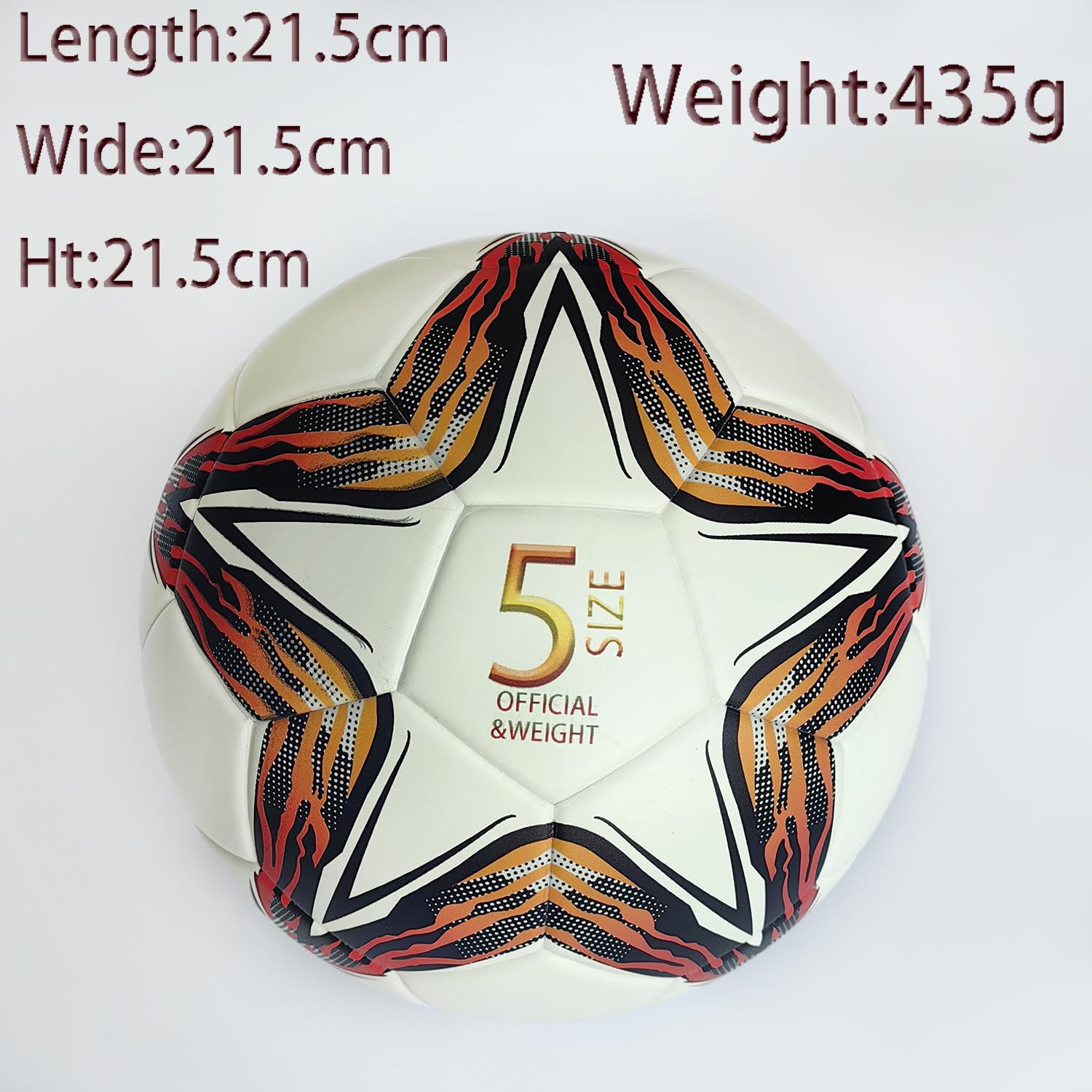 Size 5 Soccer Ball Pallone Da Calcio Glow In The Dark Footballs - Bianco, 1 Pezzo, Adatto Giochi Regolari di Formazione, Gli Amanti del Bambini Adulti Allo Stesso Modo