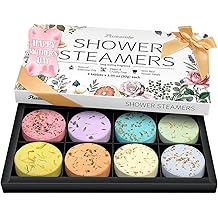 Shower Steamers Aromatherapy Birthday Gifts for Women - 8 Pcs Mothers Day Gifts for Mom Wife Daughter Grandma, Self Care with Natural Essential Oils Relaxation Home Spa Gift Set