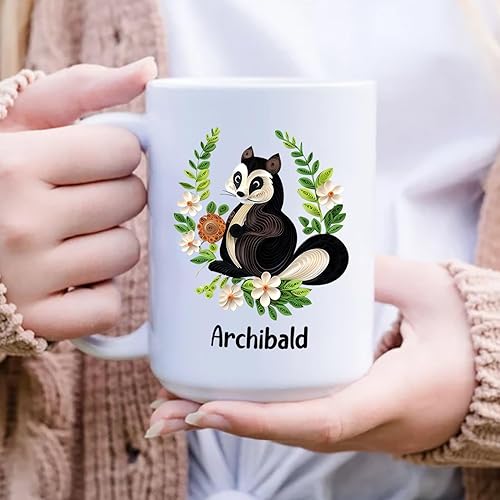 Miniatura 19 de Taza de café personalizada con diseño de mariposa de arte de origami, regalo para cumpleaños de amigo, compañero de trabajo, taza de cerámica blanca