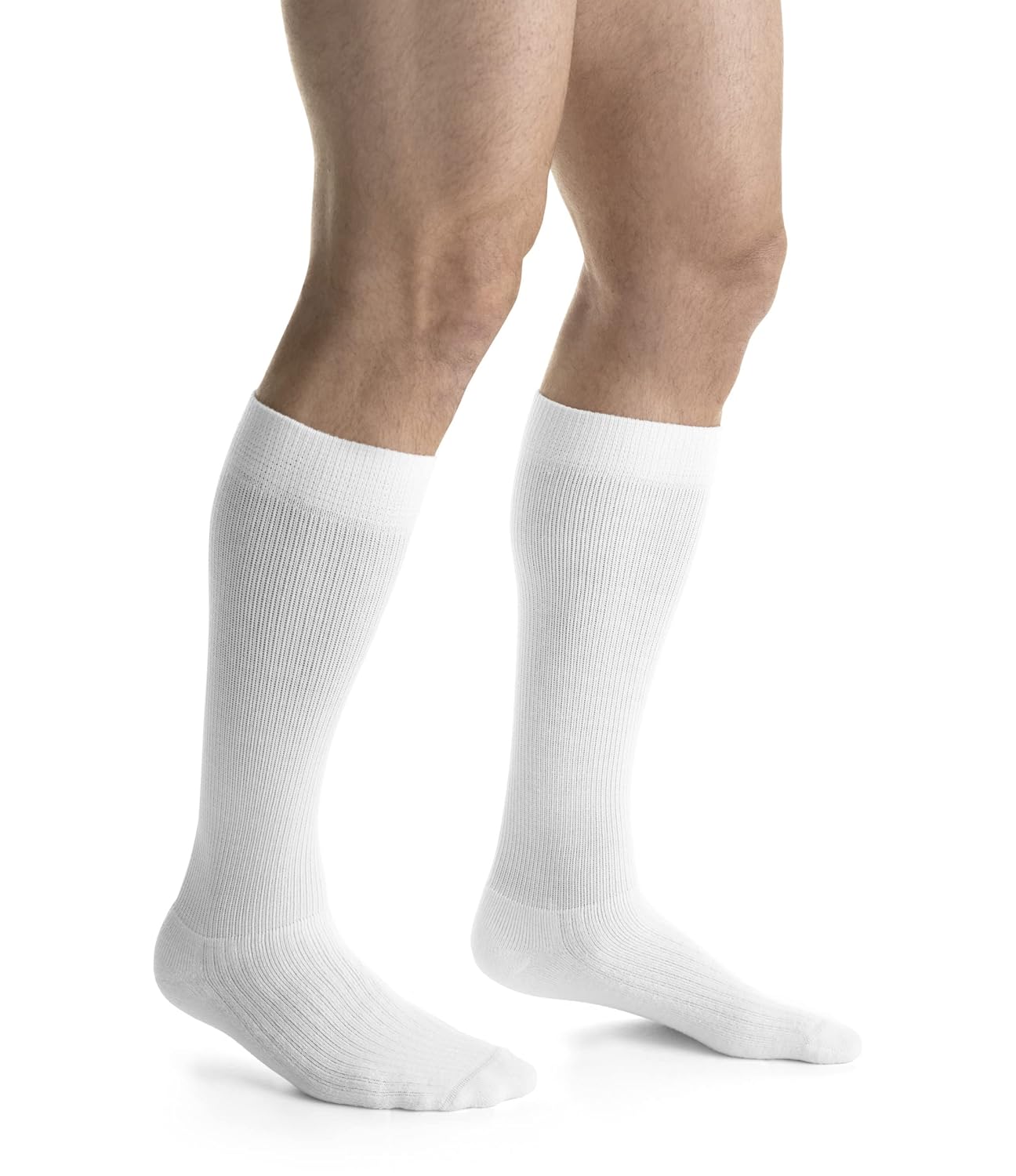 Large Full Calf, White Jobst Activewear 2030mmHg Support Socks