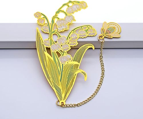 Miniatura 4 de BLBMH Marcapáginas de flores de metal 3 en 1, regalos de cumpleaños para mujeres y niñas, regalos únicos para el Día de la Madre, regalos de