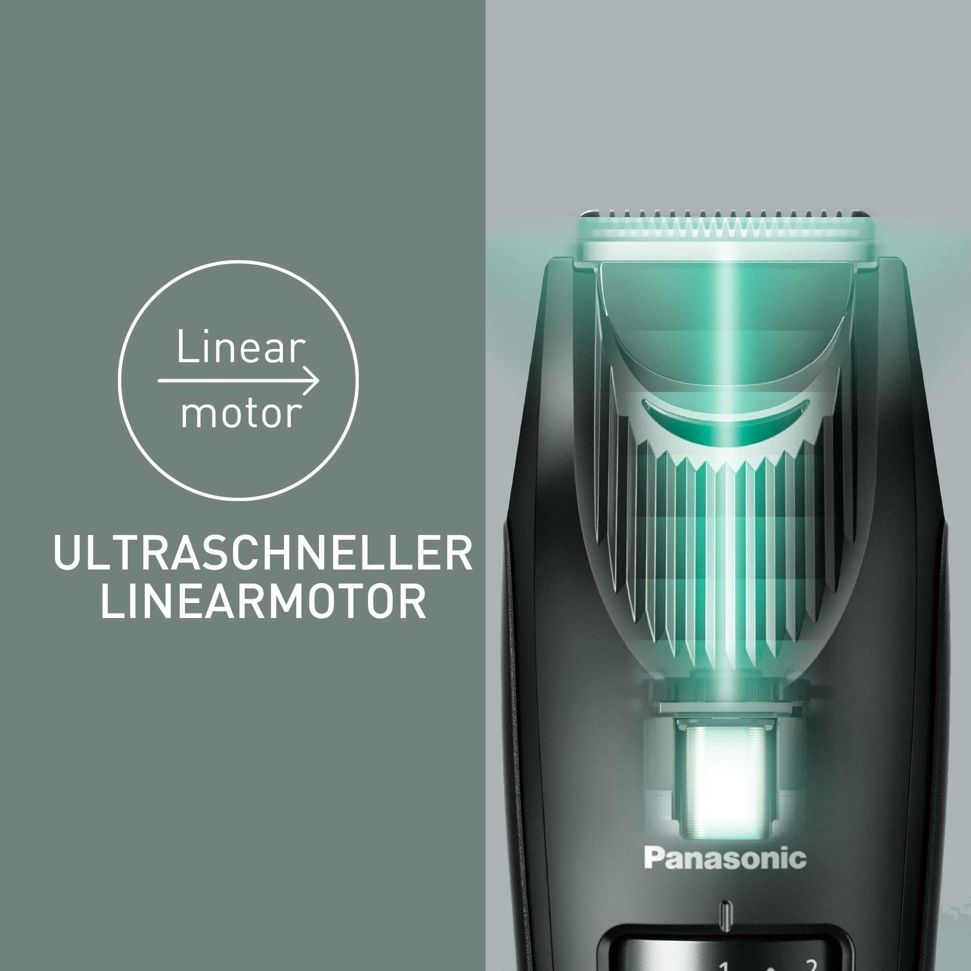 Panasonic ER-SB40-K803 Bartschneider für Männer, tragbarer, wasserdichter Haarschneider, 20 Längen, fortschrittliche Klingen, Kammaufsatz, kabellos & kabelgebunden, LED-Akkuanzeige, Schwarz