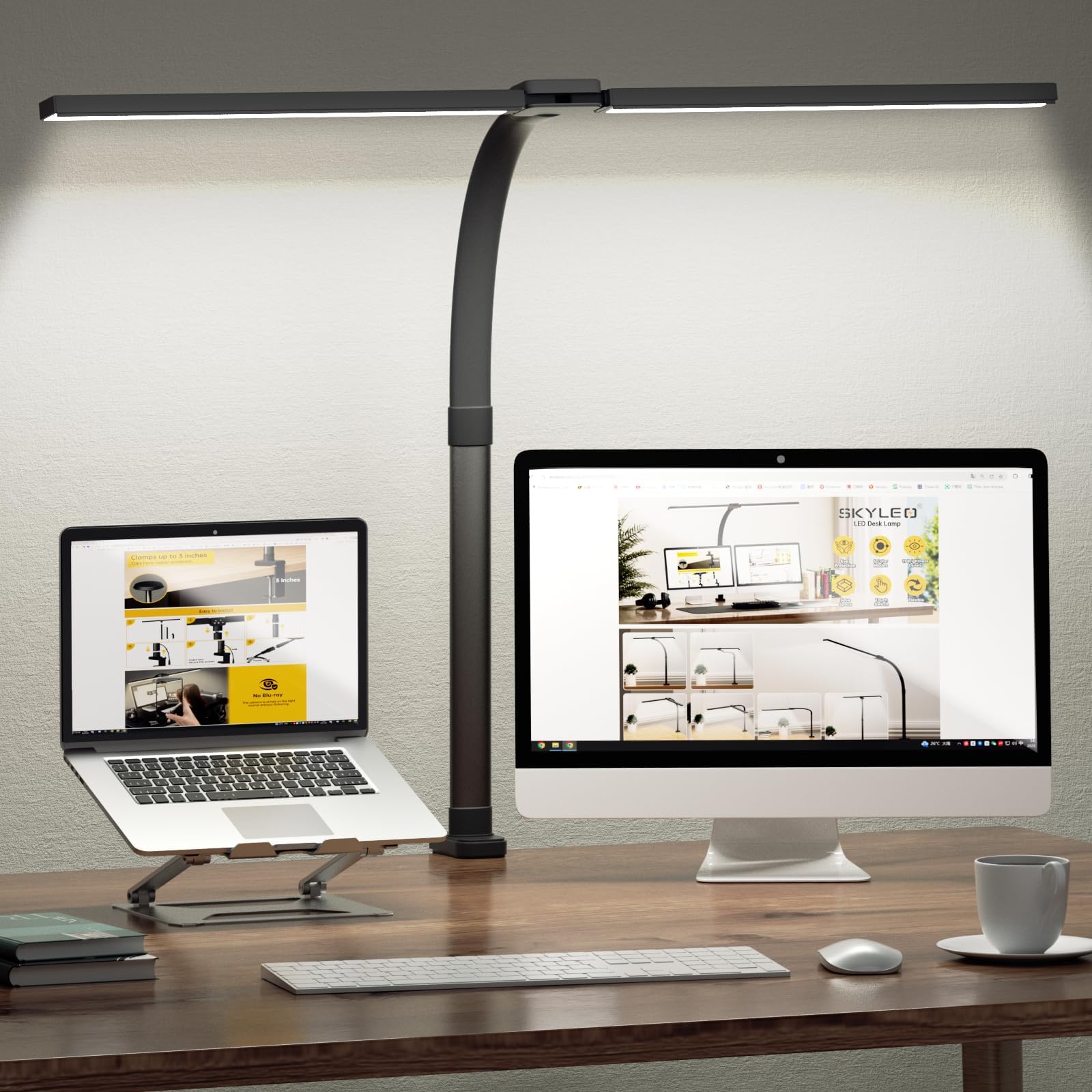 SKYLEO Desk Lamp with B023B