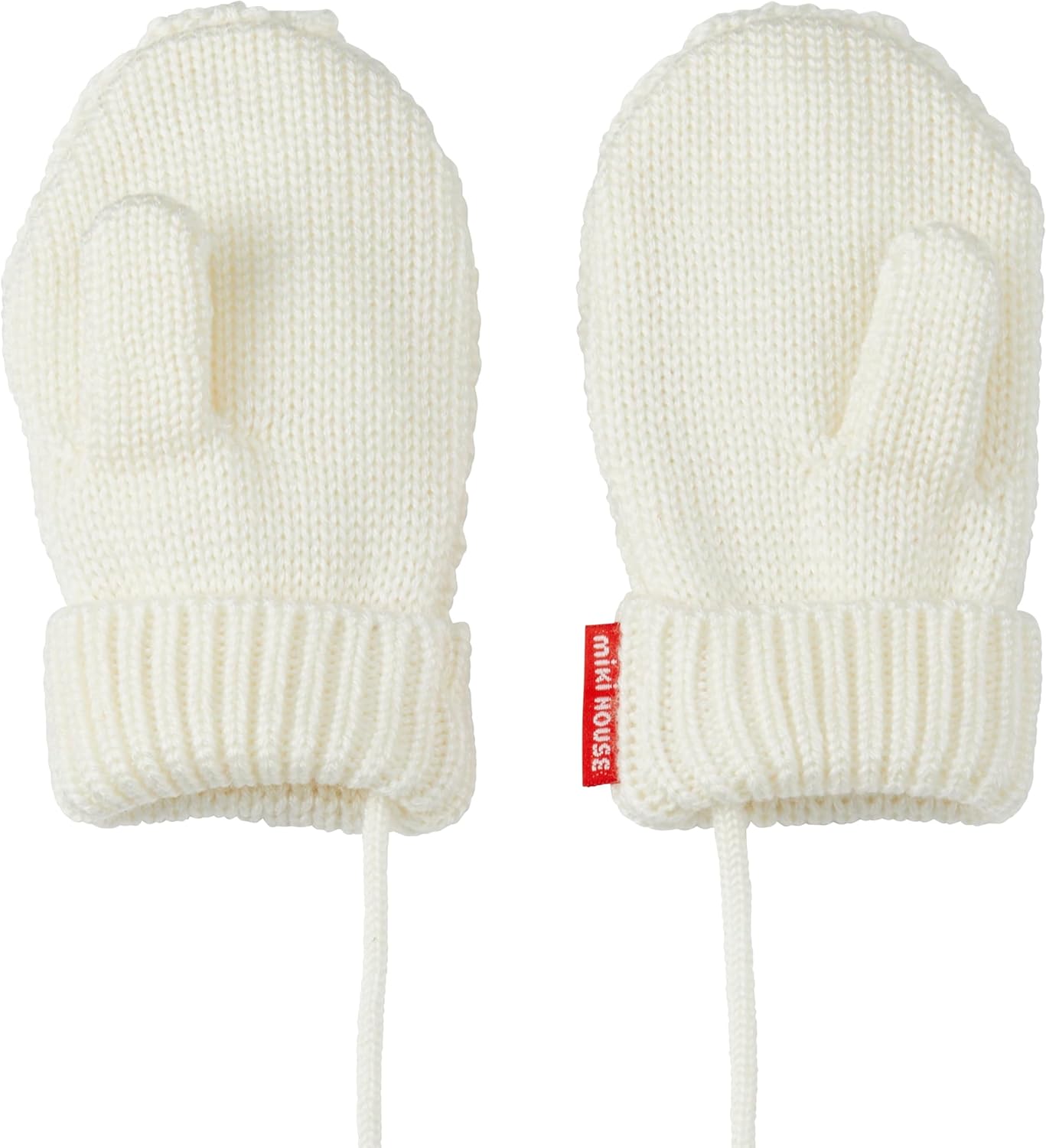 Amazon.co.jp: [ミキハウス] ミトン 手袋 ニット グローブ 紐付き くま