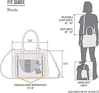 Vista 7 de Browning Women's Concealed Carry Alexandria Purse, Premium Holstered Handbag With Safety Locking Option