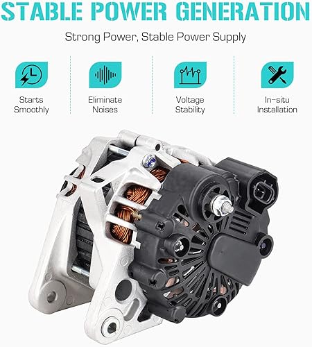 Miniatura 3 de Alternador 2.0 2.0L para Hyundai Elantra 2007-2012, para Kia Soul 2010 2011, Spectra 2007-2009, Sportage 2007-2010, 40046020, 40046031, 2655635,