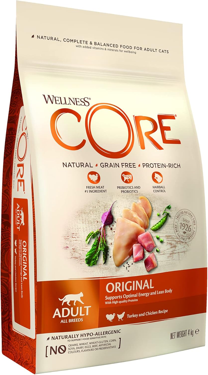 Wellness CORE Adult Original, Dry Cat Food, Grain Free Cat Food Dry