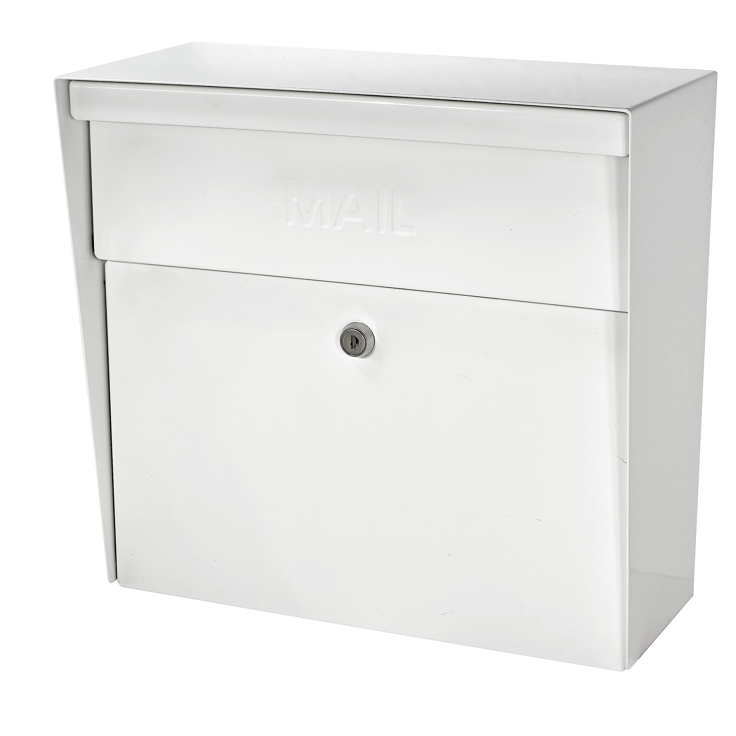 Mail Boss Metro Heavy Duty Locking Wall Mount Mailbox, Galvanized Steel