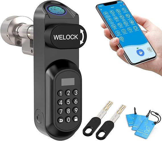 WELOCK U81 Smart Lock,Cerradura Inteligente con Huella Digit