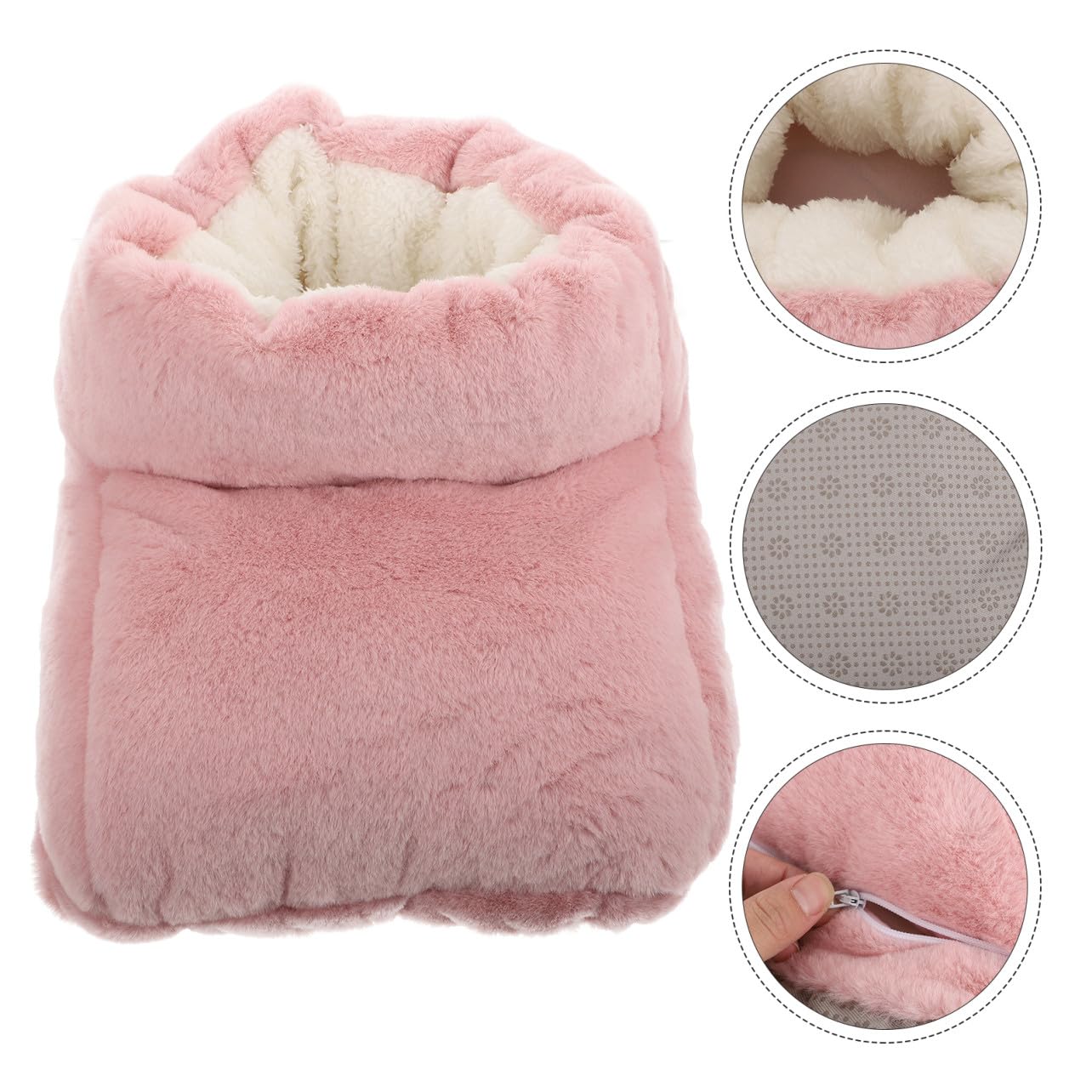 Scaldapiedi Elettrico USB Rosa, Scarpe Riscaldanti Alte per Inverno | Eva e Peluche, Smontabile e Lavabile, Casa e Ufficio, Mantenimento Costante del Calore