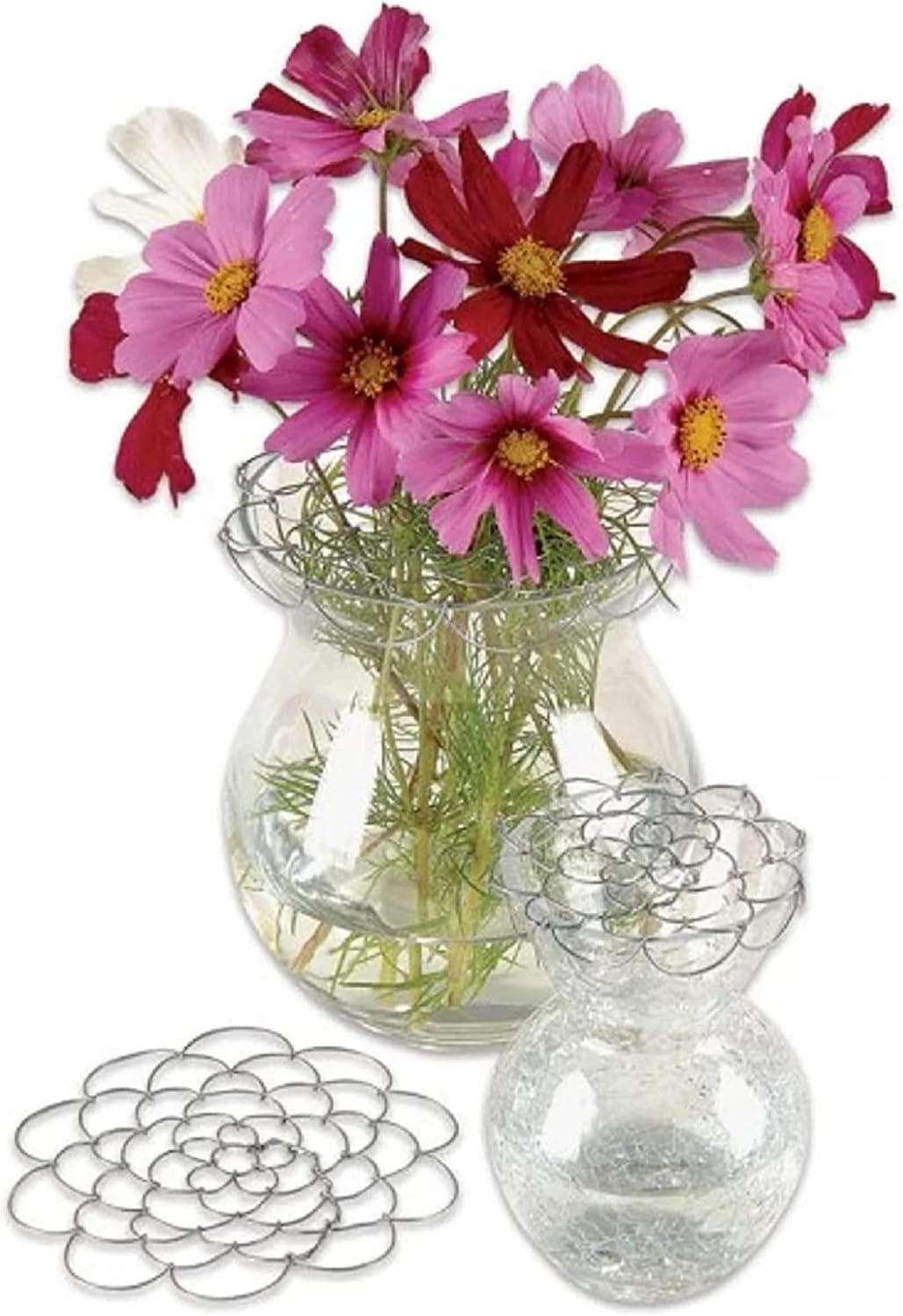 Easy Arranger The Original Single Wire Flower Arranger American Kenzan Flower Frog (Steel- 6 inch Size)