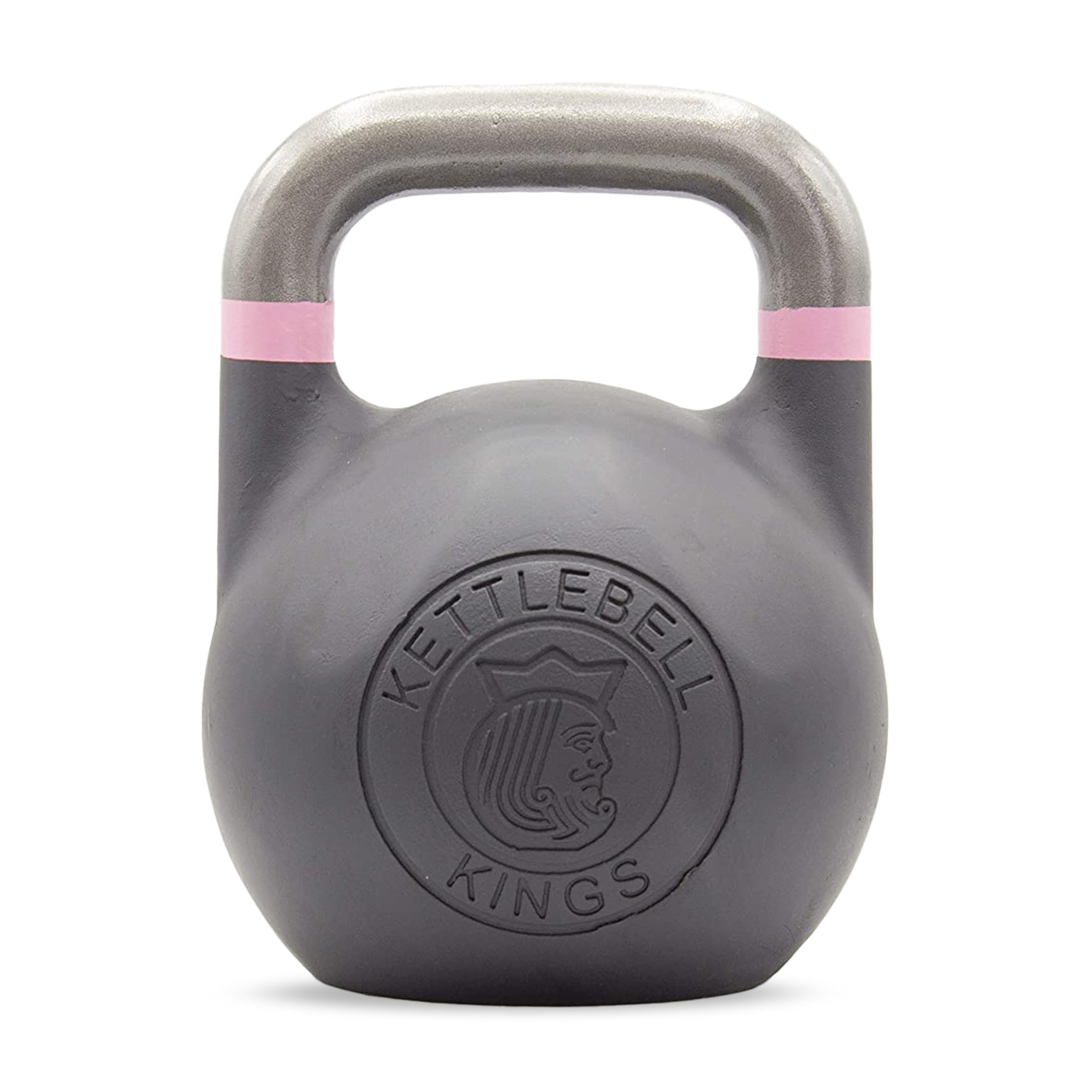 Kettlebell Kings Competition Kettlebell - 20-75 lb Cast Steel Weight for Strength Training - Smooth Grip Fitness Edition Design - Ergonomic Shape with Flat-Bottom for Workout, Gym and Home Exercise
