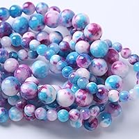 Vista 9 de 60 piezas de cuentas de piedra natural de 6 mm de esmeralda verde Cuentas sueltas redondas de piedra de curación de energía AAA para hacer joyas