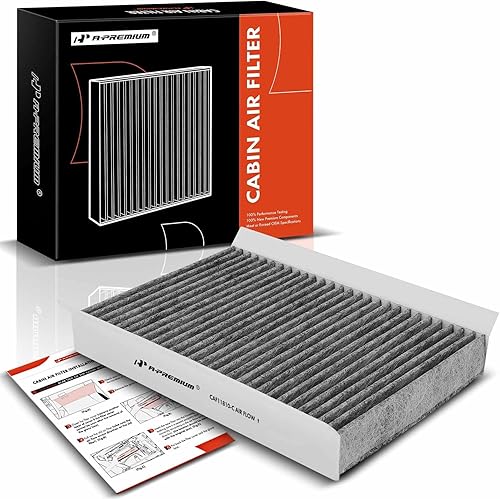 A-Premium Filtro de aire de cabina con carbón activado compatible con modelos Jeep, Dodge y Fiat - Compass 2017-2022, Renegade 2015-2023, Hornet
