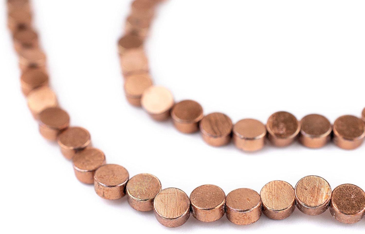 The Bead Chest Circular Disk Copper Beads (10mm)