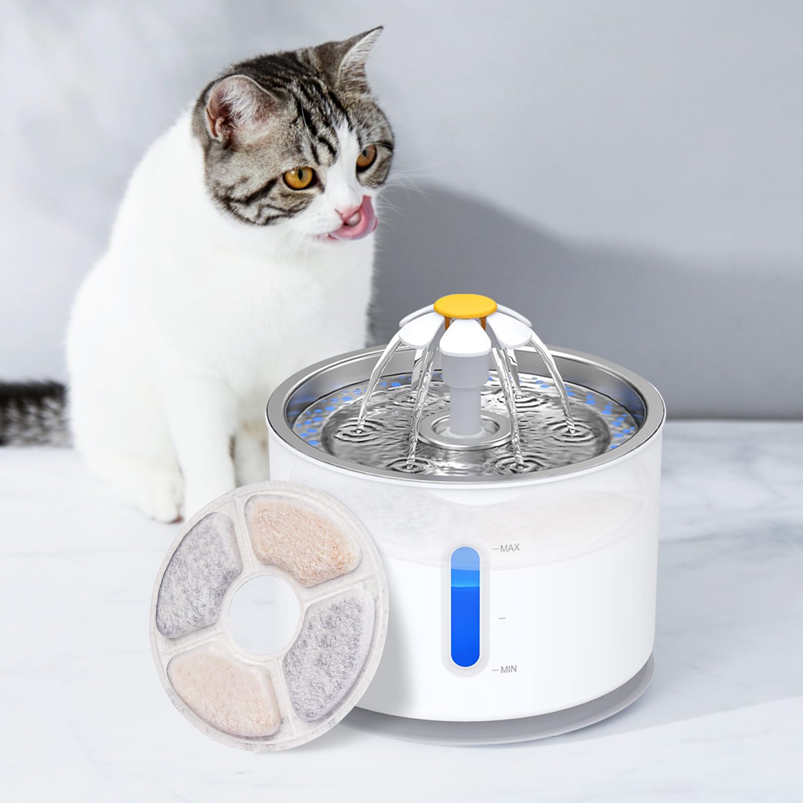 小物 AEN Pandola ペット噴水交換フィルター 自動ペット 噴水 犬 猫 水噴水