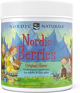 Nordic Naturals Nordic Berries Multivitamin - Chewable Vitamin For Children & Adults Provides Essential Vitamins And Nutrients For Immune System, Bone Health, Development & Overall Health, 120 Count
