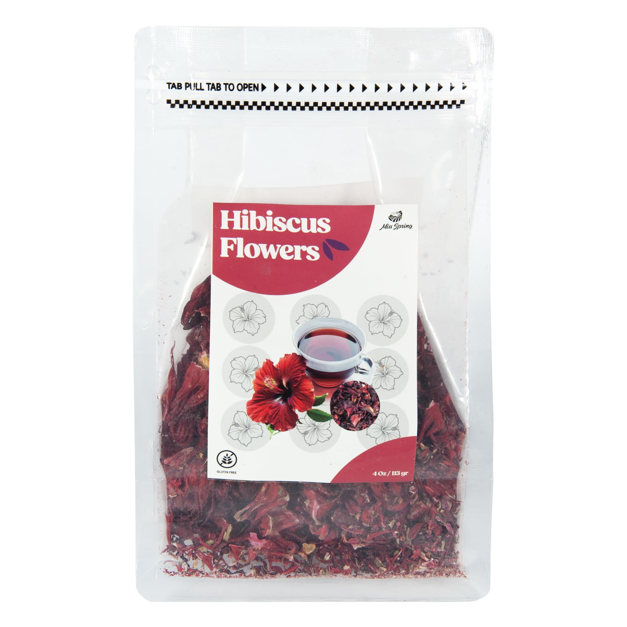 Miss Spring Hibiscus Flowers, 4 oz (113g)