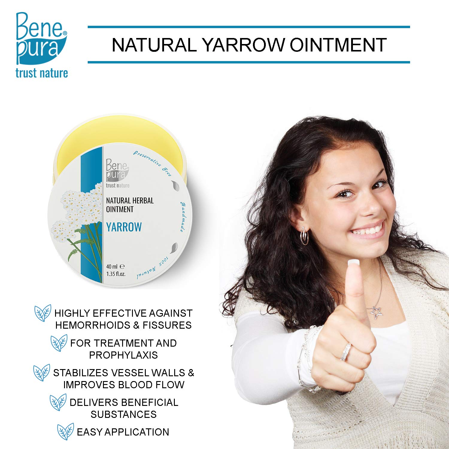 BenePura Hemorrhoids Ointment Treatment for Hemorrhoids, Anal Piles