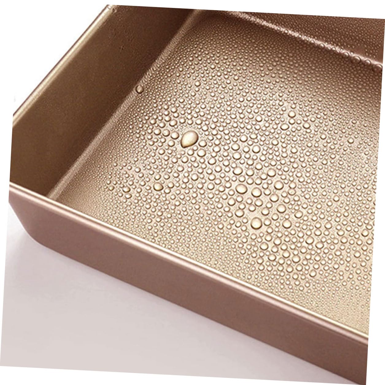 Edelstahl Backform Kuchenform Quadratisch 21X21X8cm Hitzebeständig Antihaft Mehrzweck Backform für Kuchen Käsekuchen Pizza und Snacks